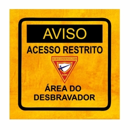 QUADRINHO AVISO AREA DO DESBRAVADOR