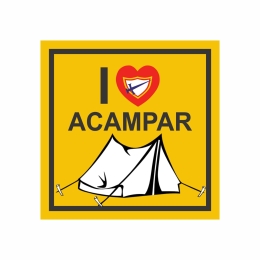 QUADRINHO EU AMO ACAMPAR